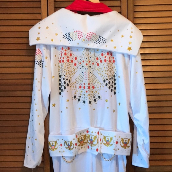Rubies Elvis Presley costume jumpsuit scarf belt Size X-Large adult - Picture 12 of 16